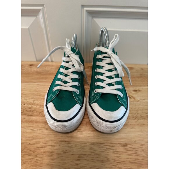 Unbranded Women's Canvas Laced Low Top Green Sneakers Size 38 Sku 2970 - Picture 3 of 10